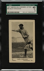 1927 E126 American Caramel "Series of 60" #40 Alex Ferguson SGC VG 40