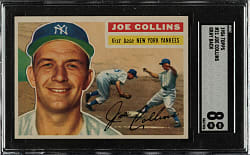 1956 Topps #21 Joe Collins Gray Back SGC NM/MT 8