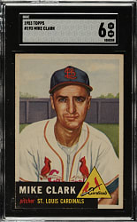 1953 Topps #193 Mike Clark SGC EX/NM 6
