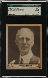 1940 R335 Play Ball #132 Connie Mack SGC EX/NM 80
