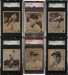 1940 R335 Play Ball PSA- and SGC-Graded Collection (6)