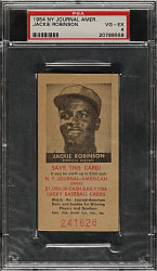 1954 N. Y. Journal American Jackie Robinson PSA VG-EX 4