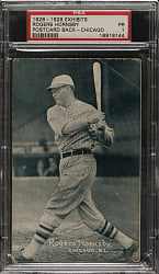 1926-1929 "Exhibit-Style Postcard-Back" Rogers Hornsby (Chicago) PSA POOR 1