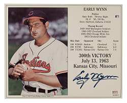 Early Wynn Signed 300th Victory Photograph - PSA/DNA