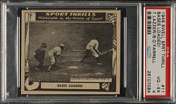1948 Swell Bubble Gum Sport Thrills #11 Bases Loaded with Tony Lazzeri PSA VG-EX 4
