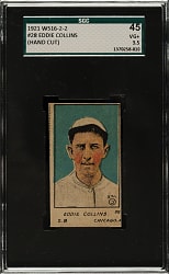 1921 W516-2-2 #28 Eddie Collins SGC VG+ 45