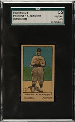 1920 W516-1 #9 Grover Alexander SGC VG/EX+ 55