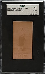 1889 N172 Old Judge Dan Brouthers SGC POOR 10