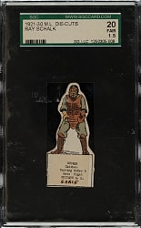 1921-1930 M. L. Die-Cuts Ray Schalk SGC FAIR 20