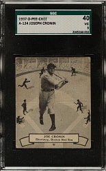1937 V300 O-Pee-Chee #124 Joe Cronin SGC VG 40