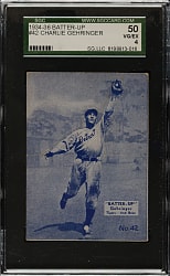 1934-1936 R318 Batter-Up #42 Charlie Gehringer SGC VG/EX 50