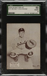 1934-1936 R318 Batter-Up #25 Mickey Cochrane SGC VG/EX 50