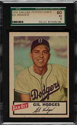 1954 Dan-Dee Potato Chips Gil Hodges SGC EX 60