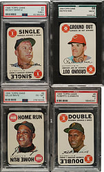 1968 Topps Game Hall of Fame and Star PSA- and SGC-Graded Collection (9)