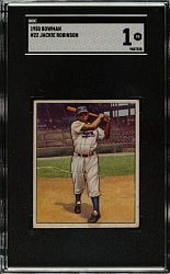 1950 Bowman #22 Jackie Robinson SGC POOR 1