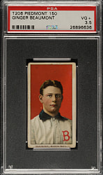 1909-1911 T206 White Border Ginger Beaumont PSA VG+ 3.5