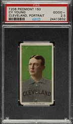 1909-1911 T206 White Border Cy Young Portrait PSA GOOD+ 2.5