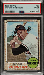 1968 Topps #20 Brooks Robinson PSA MINT 9
