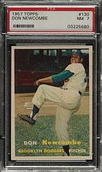 1957 Topps #130 Don Newcombe PSA NM 7
