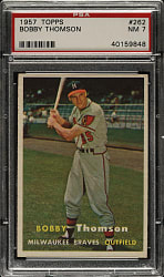 1957 Topps #262 Bobby Thomson PSA NM 7