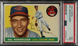1955 Topps #24 Hal Newhouser PSA NM 7