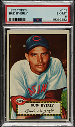 1952 Topps #161 Bud Byerly PSA EX-MT 6