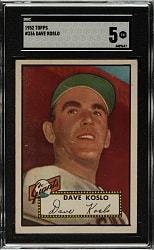 1952 Topps #336 Dave Koslo High Number SGC EX 5