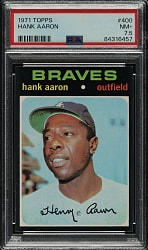 1971 Topps #400 Hank Aaron PSA NM+ 7.5