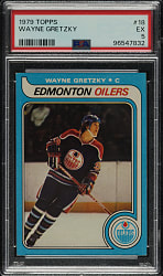 1979-1980 Topps Hockey #18 Wayne Gretzky Rookie PSA EX 5