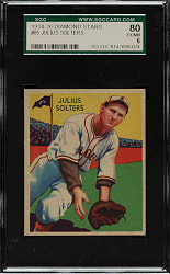 1934-1936 R327 Diamond Stars #85 Julius Solters SGC EX/NM 80