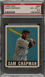1948-1949 Leaf #26 Sam Chapman PSA EX-MT+ 6.5