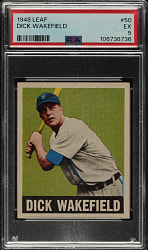 1948-1949 Leaf #50 Dick Wakefield PSA EX 5