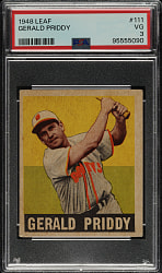 1948-1949 Leaf #111 Gerald Priddy PSA VG 3