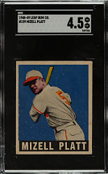 1948-1949 Leaf #159 Mizell Platt SGC VG/EX+ 4.5