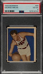 1948 Bowman Basketball #69 George Mikan Rookie PSA VG-EX 4