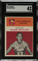 1961-1962 Fleer Basketball #3 Elgin Baylor Rookie SGC VG/EX 4