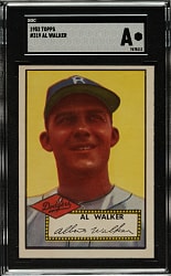 1952 Topps #319 Al Walker High Number SGC Authentic
