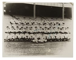 1953 New York Yankees World Champions Multi-Signed Photograph with Mickey Mantle and Whitey Ford - JSA
