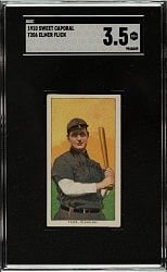 1909-1911 T206 White Border Elmer Flick SGC VG+ 3.5