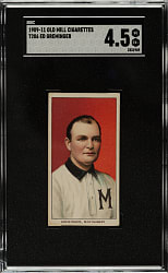 1909-1911 T206 White Border Ed Greminger Southern Leaguer SGC VG/EX+ 4.5 - Old Mill Back