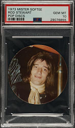 1973 Mister Softee Pop Discs Rod Stewart PSA GEM MINT 10