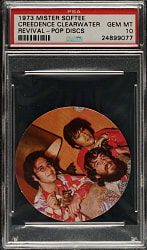 1973 Mister Softee Pop Discs Creedence Clearwater Revival PSA GEM MINT 10