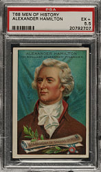 1911-1912 T68 Royal Bengals "Heroes/Men of History" Alexander Hamilton PSA EX+ 5.5