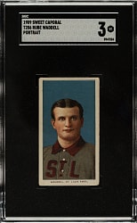 1909-1911 T206 White Border Rube Waddell Portrait SGC VG 3