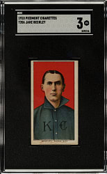 1909-1911 T206 White Border Jake Beckley SGC VG 3