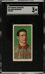1909-1911 T206 White Border Roger Bresnahan Portrait SGC VG 3