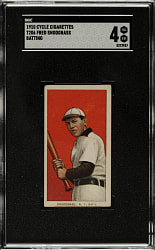 1909-1911 T206 White Border Fred Snodgrass Batting SGC VG/EX 4 - Cycle 350 Back