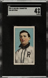 1909-1911 T206 White Border Ray Ryan Southern Leaguer SGC VG/EX 4 - Old Mill Back