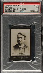 1901 Ogden's Guinea Gold #120 Edison PSA VG 3