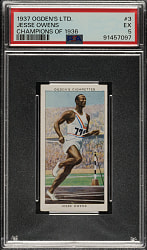 1937 Ogden's Ltd. "Champions of 1936" #3 Jesse Owens PSA EX 5